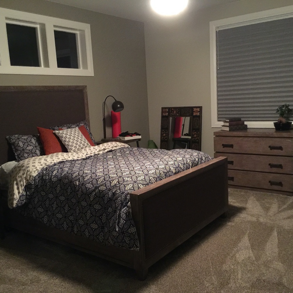 King Size Duvet Cover, matching standard shams, and matching pillow